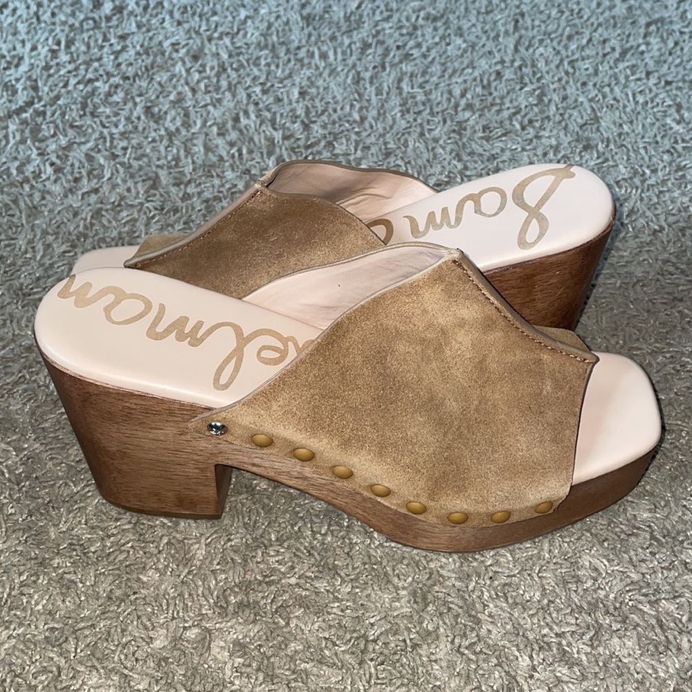 Sam Edelman Josselyn platform tan nude sandals excellent condition in Sesame